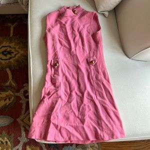 Vintage pink sweater dress